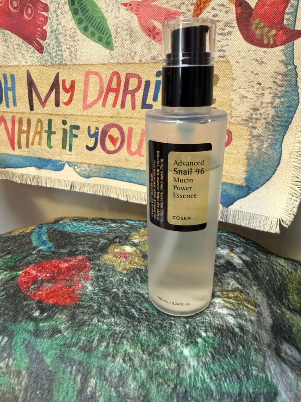 COS Clear Frosted Pump Bottle Skincare Essence - Picture 1 of 4